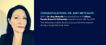 Dr. Amy Metcalfe Receives Killam Research Fellowship