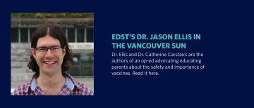 EDST’s Dr. Jason Ellis in the Vancouver Sun