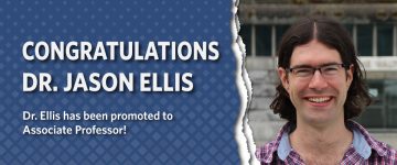 Dr. Jason Ellis has been promoted to Associate Professor