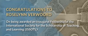Congrats Roselynn Verwoord ISSOTL