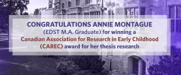 Congrats Annie Montague on CAREC award