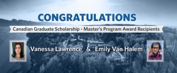 Canadian Graduate Scholarship – Master’s Program award recipients