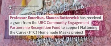 Shauna Butterwick – UBC Community Engagement Partnership Recognition Fund