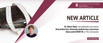 New Article – Drop Tuition Fees – Dr. Alison Taylor