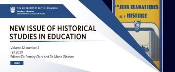 Historical Studies in Education Vol 32 now online