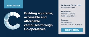 Building equitable, accessible and affordable campuses through Co-ops