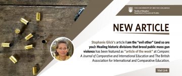 New article – I am the ‘evil other’ (and so are you): healing historic divisions that breed public mass gun violence in the US