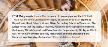 Congrats Joanne Martin