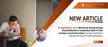 New article – Meritocratic lifelong learning: Responsibilisation of marginalised adults for their learning as neocolonial contract