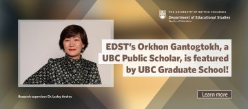 Orkhon Gantogtokh featured on UBC Grad School website