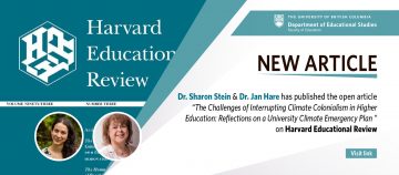 New article – The Challenges of Interrupting Climate Colonialism in Higher Education