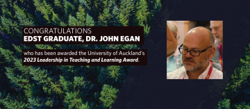 Congratulations to EDST grad, Dr. John Egan!
