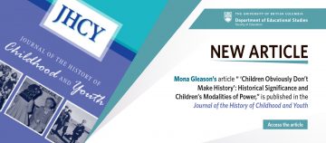 New article – ‘Children Obviously Don’t Make History’: Historical Significance and Children’s Modalities of Power