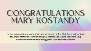 Mary Kostandy – Successful defense of her PhD dissertation