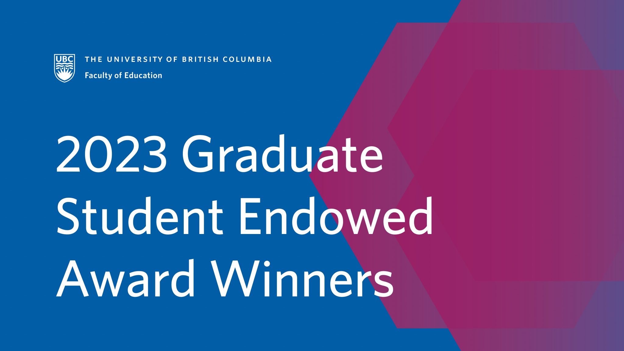 Congrats to the 2023 Graduate Student Endowed Award Winners ...