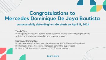 Congratulations to Dominique Bautista