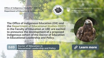 Ts”kel: Indigenous Educational Leadership and Resurgence Ed.D Pathway