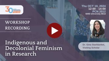 Recording available: Indigenous and Decolonial Feminism in Research