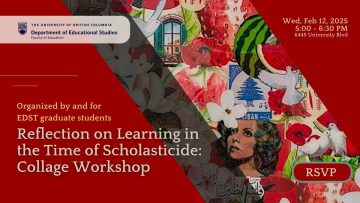 Reflection on Learning in the Time of Scholasticide: Collage Workshop