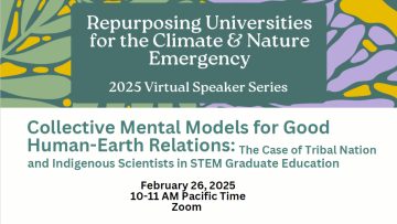 Repurposing Universities speaker series: Collective Mental Models for Good Human-Earth Relations