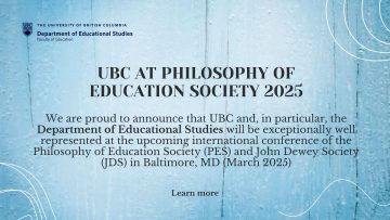 UBC at Philosophy of Education Society 2025