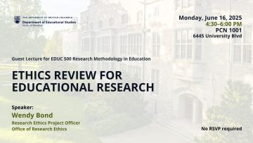 Ethics Review for Educational Research