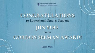 Gordon Selman Award – Jiin Yoo